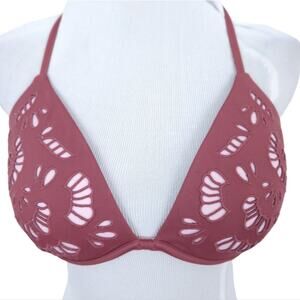 Shade & Shore Tropics Bikini Top 34D, Laser Cup, Padded, Light Push Up, Festival